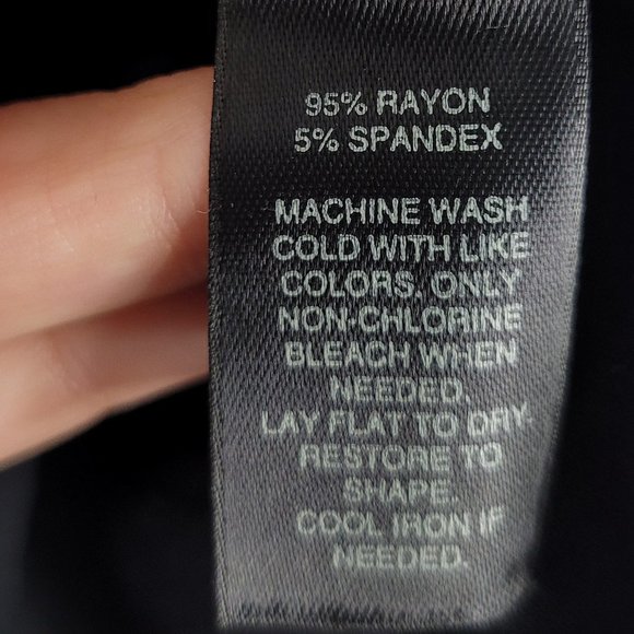 White House Black Market Women's Navy 3/4 Sleeve V-Neck Twisted Front Blouse XS - Picture 5 of 10